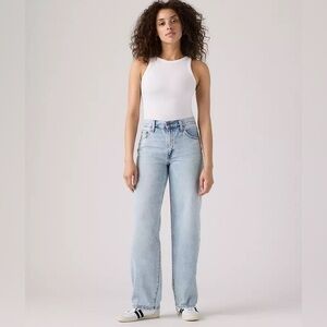 Levi’s baggy dad jeans light wash 27x32